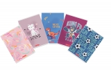 Caiet A5 36 file, Tip II, hartie 80g/mp FSC mix, diverse modele, Herlitz